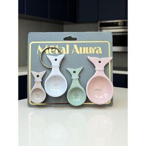 New Pastel Beach Nautical Ceramic Fish Shaped Measuring Spoons Birthday Gift